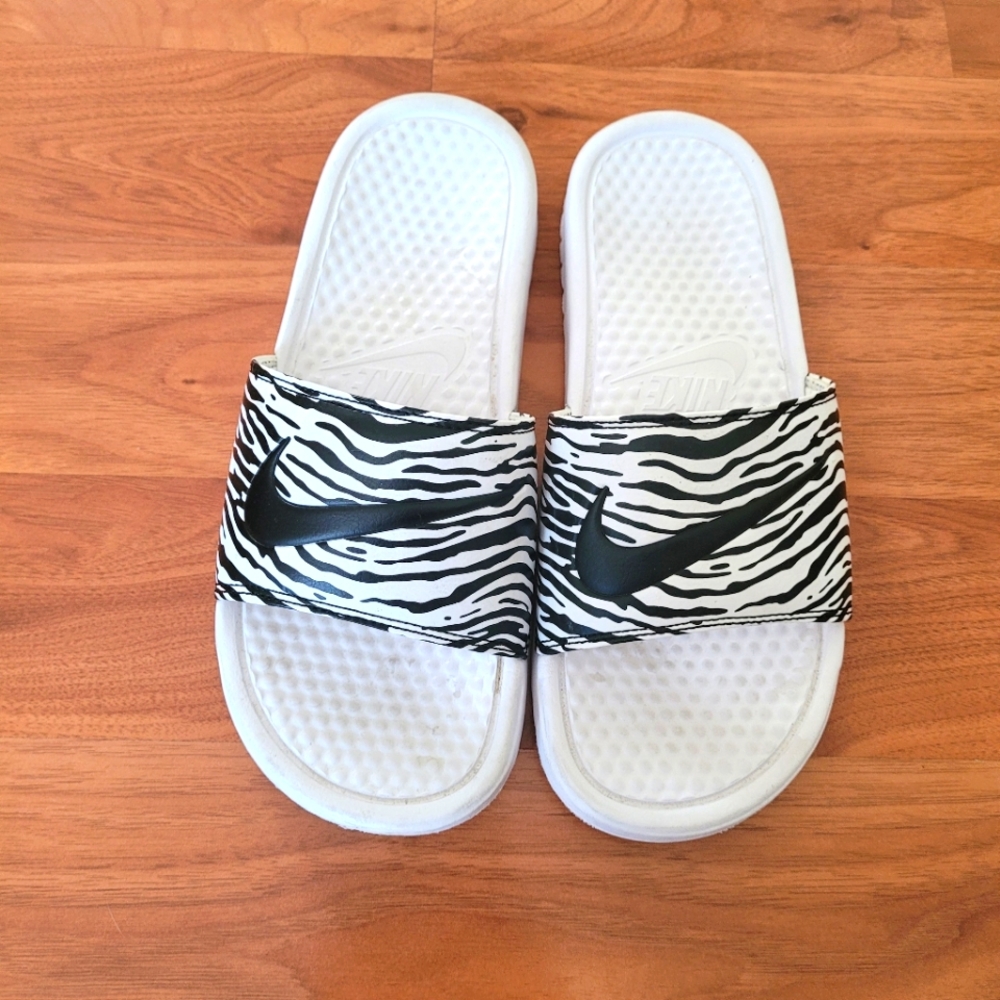 Nike Zebra Slides